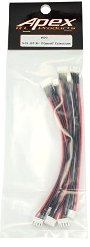 JST-XH 3S 6" / 150mm Balance Plug Extension Lead - 5 Pack #1091