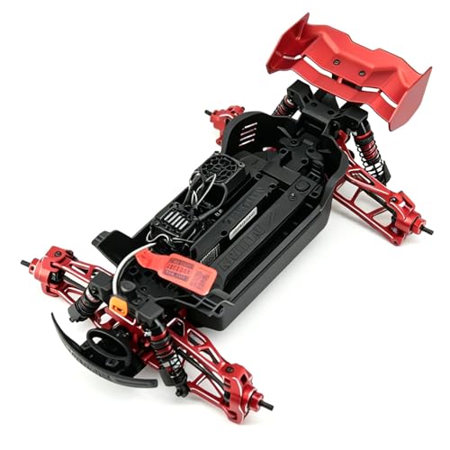 Aluminum Upgrade Parts Set for ARRMA 1/16 Mini Kraton 3S, Front/Rear Upper/Lower Arm, Gearbox Cover, Wing, Steering Link (Red Front/Rear Upper/Lower Arm Set) - color: Red Front/Rear Upper/Lower Arm Set