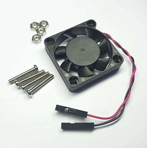 Easycargo Raspberry Pi Fan 30x30x7mm, Raspberry Pi Cooling Fan Brushless 3.3V 5V DC Quiet Fan for Raspberry Pi 3 B+, Pi 3 B, Pi 2, Pi B+, RetroFlag NESPI Case (30mmx30mmx7mm) - color: Black (2-Pack)