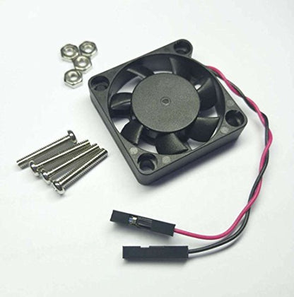 Easycargo Raspberry Pi Fan 30x30x7mm, Raspberry Pi Cooling Fan Brushless 3.3V 5V DC Quiet Fan for Raspberry Pi 3 B+, Pi 3 B, Pi 2, Pi B+, RetroFlag NESPI Case (30mmx30mmx7mm) - color: Black (2-Pack)