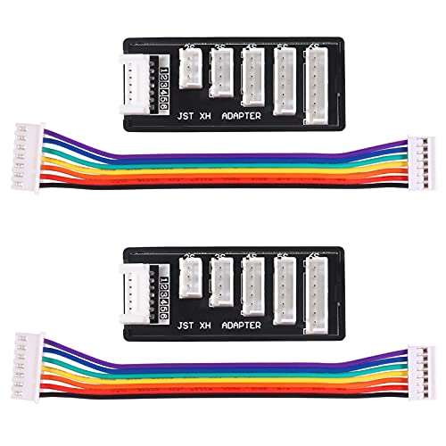 2pcs RC Product JST-XH-2-6S Lipo Battery Charge Balance Board, JST XH Board Balance Expansion Charger Adapter gor RC 6S LiPo Battery Charge