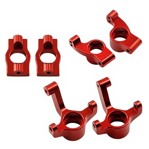 Front Steering Knuckles, Caster Blocks C Hubs and Rear Hubs Meta Aluminum for Losi Micro b Losi Micro t Upgrades Parts 1/24 1/28 Accessories Rc Car 2WD Buggy RTR LOS00007 Replacement (Titanium) - color: Titanium