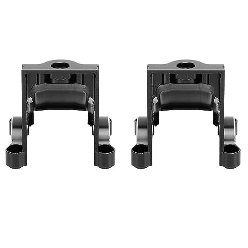 TUORE Front Rear Differential Cover, 2pcs Replacement Light Weight High Strength Aluminum Alloy RC Car Gearbox Housing for RC Car (Black)