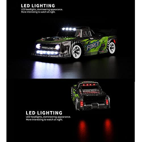 Fast RC Rally Car 1/28 Scale 2.4G 4WD 30KM/H High Speed RC Race Car RC Sport Racing Drift Car 2.4G All-Terrain Shock-Absorbing Rechargeable Truck for Adults Gifts - color: 3 Battery