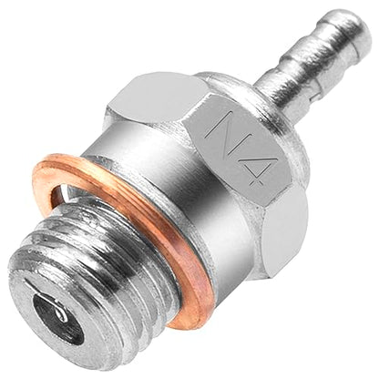 ShareGoo RC Glow Plug #4 N4 Medium Hot Spark Nitro Engine Parts 70117 Compatible with Traxxas Kyosho Redcat HPI HSP 1/8 1/10 RC Car Truck Buggy (3Pack)