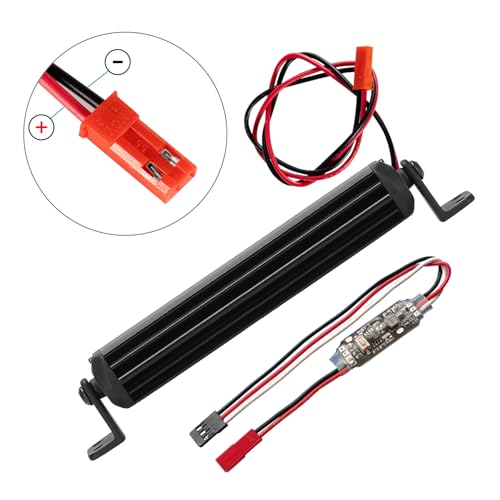 20 LED 3.7 Inch Aluminum RC Crawler Roof Light Kit for Axial SCX10, Traxxas TRX4, TRX4M, Arrma Senton, Redcat GEN7 1/10 & 1/18 Scale Rock Crawler Truck RC Car