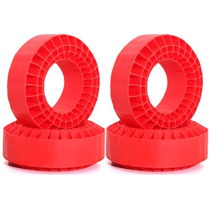 1.9 RC Silicone Rubber Insert Foam Soft Waterproof 108x42mm Fit 118-122mm 1/10 Crawler Wheels Tires for 1:10 Crawler Car Traxxas TRX4 Axial SCX10 Capra RXB10 RC4WD D90 TF2 Gen8 4PCS (Red) | Fit 118-122mm 1/10 Crawler Wheels Tires - color: Red