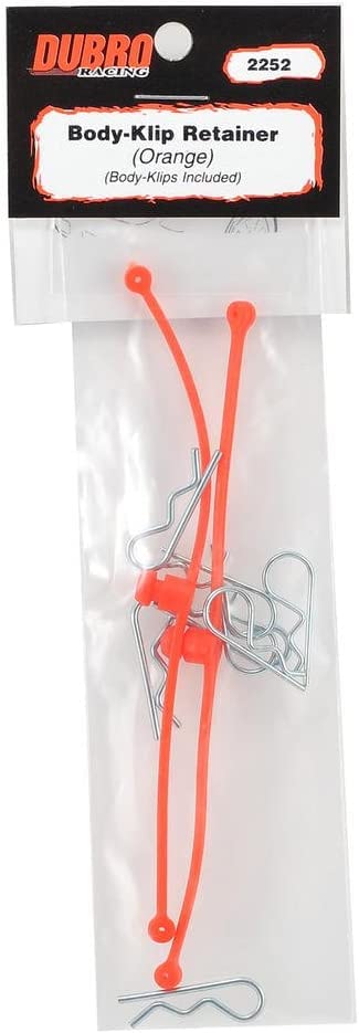 Du-Bro 2252 Orange Body Klip Retainer (2-Pack) - color: Orange