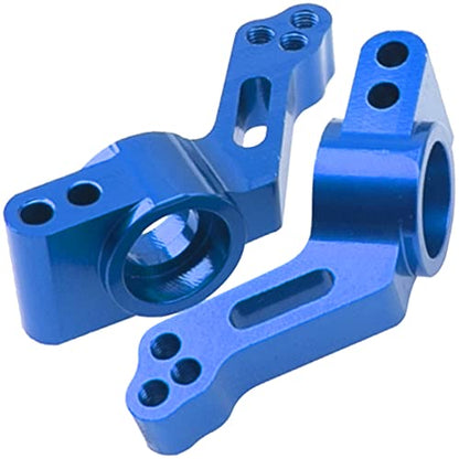 Metal Rear Stub Axle Carriers, C-Hubs Caster Blocks, Steering Blocks Compatible with 1/10 Traxxas Slash 2WD Stampede 2WD Rustler 2WD Nitro Slash RC Car Upgrade Part #3752 3736 3632 (Blue) - color: Blue