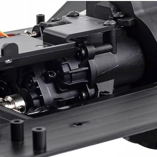 1/10 RC Crawler 313mm Chassis Kit with 2-Speed Gearbox, Nylon Frame, 35T 550 Motor & Axles, Compatible with SCX10, TRX4, and D90 – DIY Assembly Kit
