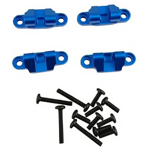 Lower Shock Mount for Losi 1/18 Mini LMT 4X4 RC Monster Truck (Blue) | Aluminum,Monster Truck,Suspension Mount Set,Upgrade Parts,LOS211044 Compatible,LOS01026 Compatible,CNC Machined,High Strength - color: Blue