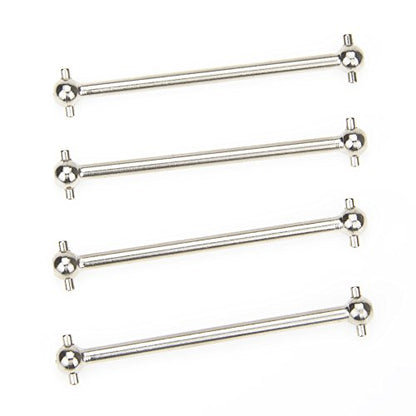 Dogbone Universal Drive Joint Cup Shaft 61mm Steel Silver for RC Hobby Model Car HPI HSP,COJOYS,4PCS (Silver)