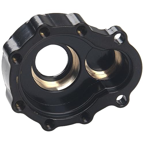 1Pair ShareGoo Brass Steering Knuckle Portal Cover Steering Carrier Counterweight Compatible with Traxxas TRX4 1/10 RC Crawler Car (Black)