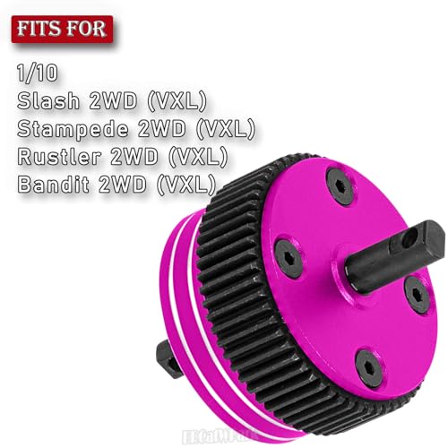 RC Differential Case Upgrades Part for 1/10 Slash 2WD VXL/Stampede 2WD VXL/Rustler 2WD VXL/Bandit 2WD VXL,Planetary Gear Diff Hops up,#2388X,Pink - color: Pink - (Differential Case)