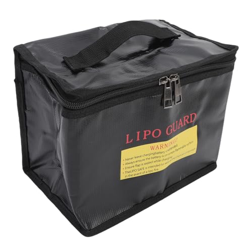 Fireproof RC Battery Storage Bag | Explosion Proof Safe Pouch with Handle and Zipper for Charging