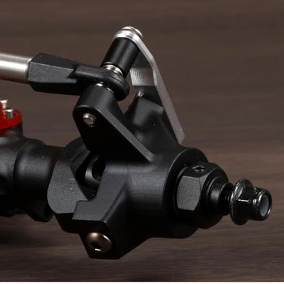 Aluminum Offset Straight Axle with Panhard Mount for Vanquish VS4-10 SCX10 II 1/10 RC Crawler Cheater Rigs (Black Front Rear) - color: Black Front Rear