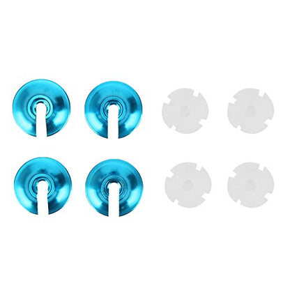 VGEBY 4Pcs Spring Retainers, Light Weight Aluminum Shock Retainers with Piston Heads RC Car Upgrade Accessory Fit for TRXXAS Slash 2WD RC Car Upgrade Accessory 3768(B Blue) Rc Lower Spring Retainer