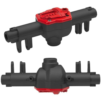 Metal Front Rear Axle Housing Upgrade Part Compatible with MN128 G500 MN86K MN86KS MN86 MN86S 1/12 RC Car (Black) - color: Black