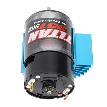 Alomejor 550 RC Car Motor, Brushed Motor with Cooling Fan and Heat Sink for Axial SCX10 HPI JL 90046 Slash 1:10 RC Crawler (35T) - size: 35T