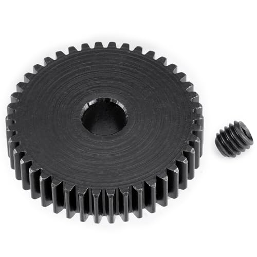 Steel 48P Motor Gear 5mm Bore 42T for 1/10 1/8 1/6 1/5 RC Buggy | Monster Truck Drift Car Off-Road Crawler Part Pinion Gears - size: 42T