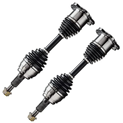 Detroit Axle - 4WD 2 Front CV Axle Shafts for 99-06 Chevy Silverado 1500 | GMC Sierra 2000-2006 Suburban Yukon XL Avalanche 1500, K1500 K2500 Pickup Suburban Tahoe Blazer Escalade ESV EXT 6 Lugs - size: 118_AX x2V3/Pair