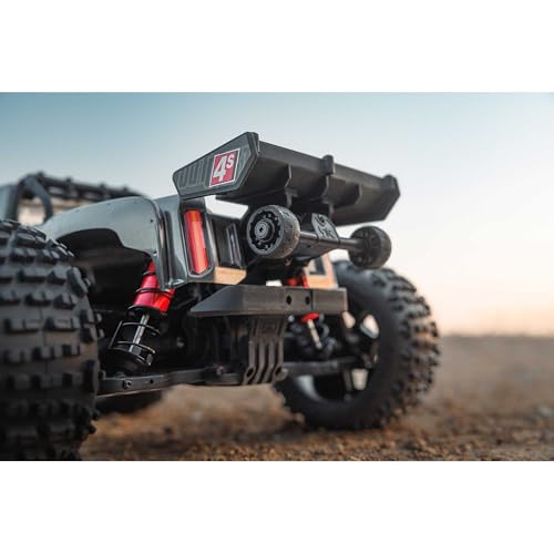 ARRMA RC Truck Outcast 4X4 4S BLX 1/10TH 4WD Stunt Truck RTR (Battery and Charger Not Included), Gunmetal, ARA4410V2T3 - color: Gunmetal