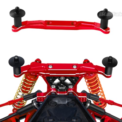 RC Body Mount Upgrades Part for 1/10 Slash 4x4 VXL,Aluminum Front & Rear Body Mounts with Body Posts Hops Up,Red - color: Red - (Upgrades)