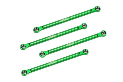 Aluminum 7075 Lower 4-Link Bar Set for Losi 1/18 Mini LMT 4X4 Brushed Monster Truck RTR-LOS01026 Upgrade Parts - Green