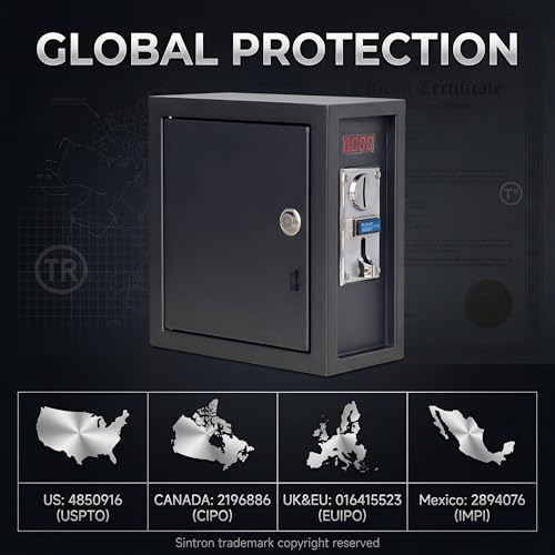 Sintron ST-002 Industrial Coin Operated Timer Control Power Box - 110V 16A Commercial Grade, 8-Channel Anti-Cheat Multi-Coin Acceptor Relay Box for Washing Machine, Arcade, Massage Chair, PCs