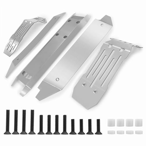 Stainless Steel Front Rear Center Skid Plate Chassis Protector Guard Armor for 1/6th XRT 8S RC Crawler Car Upgrades