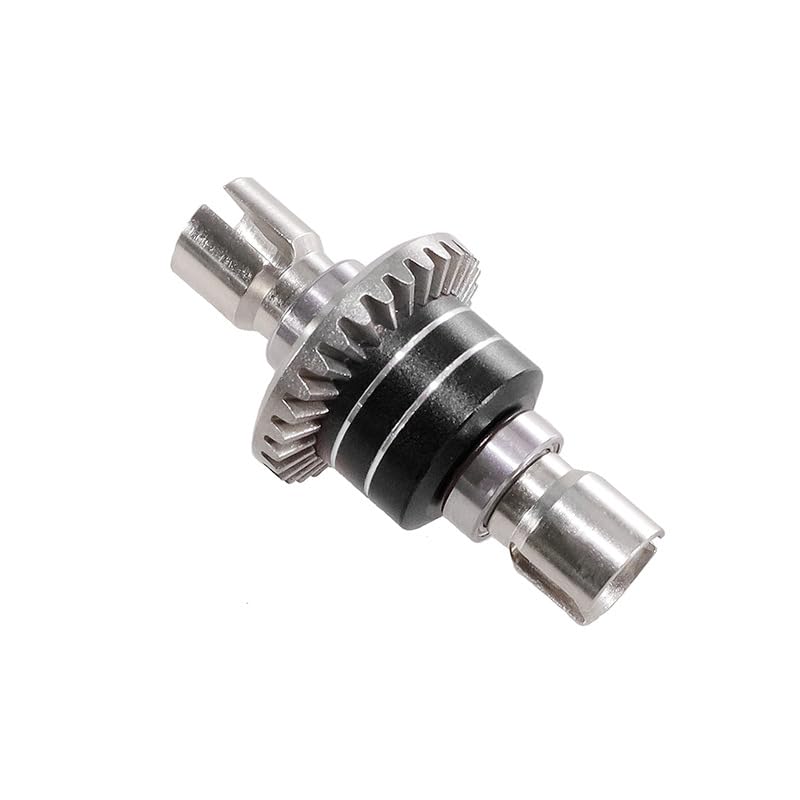 Metal Gear Differential Assembly Upgradeds for MJX Hyper Go 1/16 16207 16208 16209 16210 H16 H16PL M162 H16V3 H16BM 1/14 14301 14302 14303 RC Car (Black) - color: Black