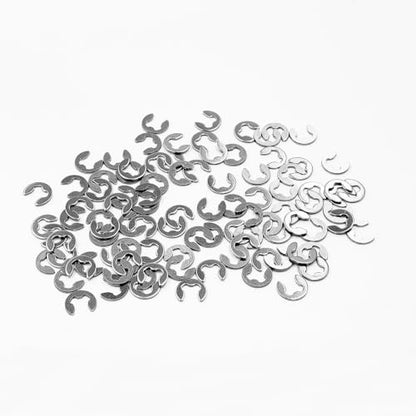 100PCS RC Car Shaft Fastener Clip E-Clips Buckle for RC Car Truck DIY Model Toy Circlip Retaining Ring Washer Parts (M4) - style: M4
