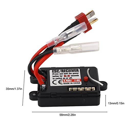 RC Brushed ESC, 30A Waterpr001f Electronic Speed Controller for SCY 16101 16102 16103 16201 1/16 RC Car, Fit for RC Car Remote Control Car Electric Speed Controller