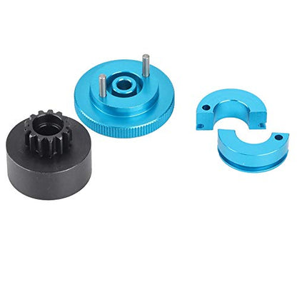 13t Flywheel Speed Clutch Variator Set, 1 Set Rc Engine Upgrade Parts, Bell Springs Fit For 1/10 Rc Nitro Engine (Blue) - color: Blue
