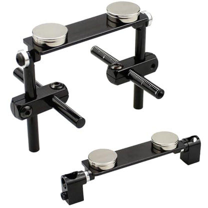 Magnetic Body Post Kit for 1/10 RC Cars - Stealth Invisible Body Mount Column Set Compatible with HSP 94123, Sakura D3, Tamiya TT-01/TT-02, XIS, Himoto, HPI - Aluminum Alloy (Black)