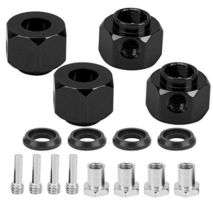 8mm Hex Wheel Hubs Extension Adapter Hub Widening Connector Accessory for / 1/10 RC Car(Black)