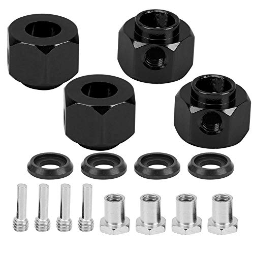 8mm Hex Wheel Hubs Extension Adapter Hub Widening Connector Accessory for / 1/10 RC Car(Black)
