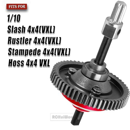 RC 54T Center Diff Gear Upgrades Part for 1/10 Slash 4x4,Slash 4x4 VXL,Rustler 4x4,Rustler 4x4 VXL,Stampede 4x4,Stampede 4x4 VXL,Hoss 4x4 VXL,Metal 54T Gear Slipper Clutch,Red - color: Red(1pcs)