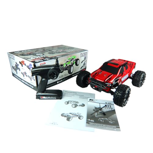 Helixsun VRX RH101 1/10 Scale 4WD Monster Truck 18CXP Nitro 2.4G High-Speed RC Car, Agile Steering, Smooth Ride - R0066 RTR Version - color: Red