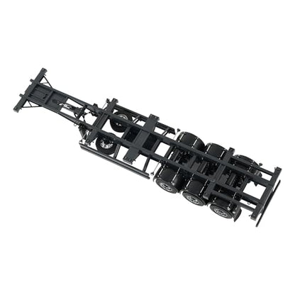 Orlandoo Hunter 1:32 Trailer Assembly Kit for RC Truck, Towing Semi Trailer, Skeleton Truck Container Trailer OH32N03 KIT, Trailers for Hauling Behind Car - color: Black