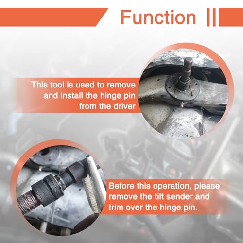 Hinge Pin Tool Compatible for Alpha One Gen II Bravo I II & III and Mercruiser Mercury Replace of 18-9861 and 91-78310
