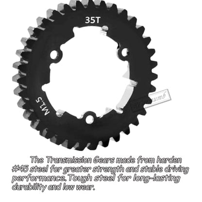 35T Spur Gear Upgrades Part for 1/5 X-Maxx 6S Monster Truck,1/5 X-Maxx 8S Monster Truck,Medium Carbon Steel 35T 1.5 Spur Gear with Pinion Gear(23T/24T/25T/26T) Hops Up