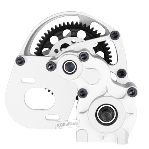 RC Aluminum Transmission Gearbox Upgrades Part for 1/10 Axia1 SCX10, SCX10 II 90046 90047 Wraith,AX10 RC Crawler car,Alloy Center Transmission Gearbox,Silver - color: Sliver(1pc)