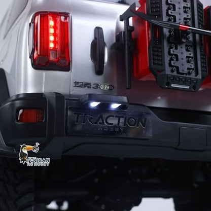 TOUCAN RC HOBBY Plastic 1/8 Tank300 Competitive Edition Remote Control Rock Crawler RC Off Road Car 80A ESC 775 Brushed Motor for Adult - color: Silver