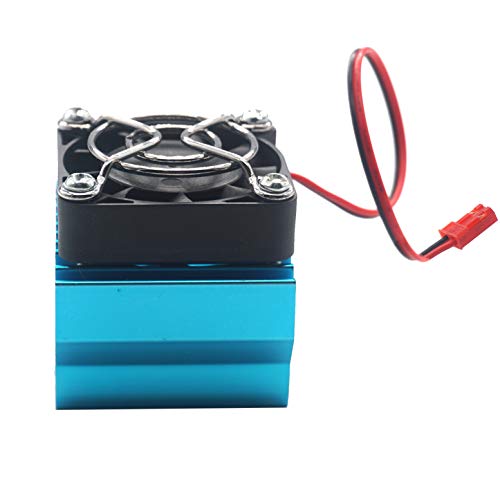 RC Motor Heat Sink Heatsink with 5V Cooling Fan,550 540 Size Electric Engine Heatsink Compatible with Traxxas Tamiya HSP HPI Wltoys Himoto RC 1/10 Car Truck