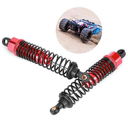 Shock Struts Damper, 2 Pcs Front Rear Shocks Damping Metal RC Car Upgrades Part Absorbers Oil Damper for 1/10 Flat RC Racing Car (85MM) - size: 85MM