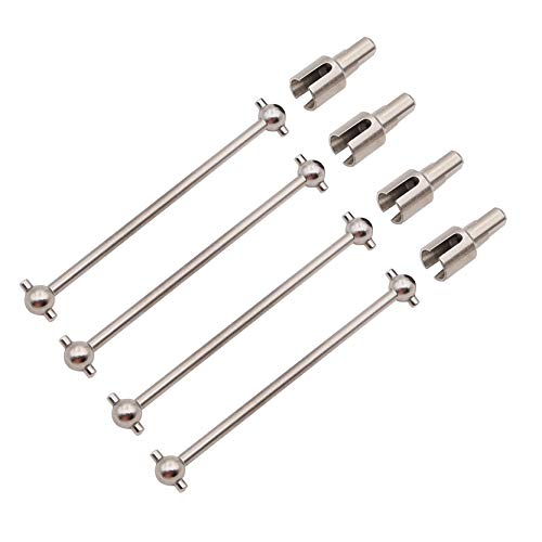 Metal 4PCS Rear Dogbone shafts & 4PCS Differential Cups RC Cars Upgrade Parts for WLtoys 144001 1/14 RC Car Truck Buggy Replacement Accessories