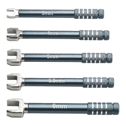 RC Models For D339 Wrench Set Medium Professional RC Carbon Steel Open End Spanner Crawler Car Linkage Tuning Tool Accessory(5PCS-TC) - color: 5pcs-tc