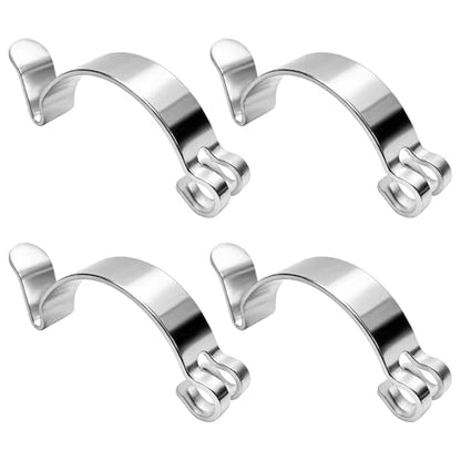 4 PCS Air Filter Clips, Car Intake Cleaner Housing Box Lid Retaining Clip for Fastening Connection, Heavy Duty Metal Air Cleaning Filter Cover Spring Clamps for Cars Trucks SUVs