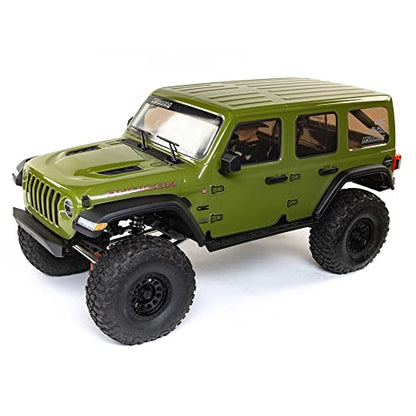 Axial SCX6 Jeep JLU Wrangler 1/6 4WD RC Rock Crawler RTR, Green | AXI05000T1, Batteries and Charger Not Included - color: Green